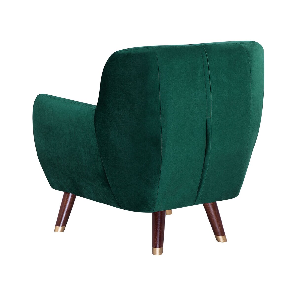 Fotel welurowy zielony BODO