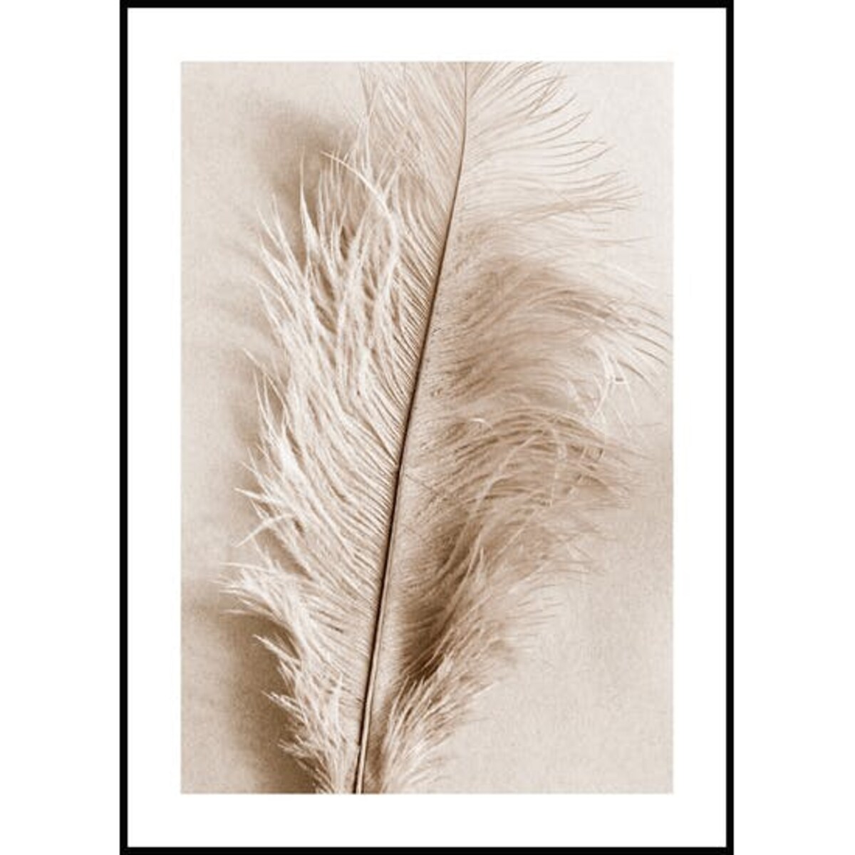 Poster Story, Plakat, Obraz - Piórko Boho, wymiary 21 x 30 cm