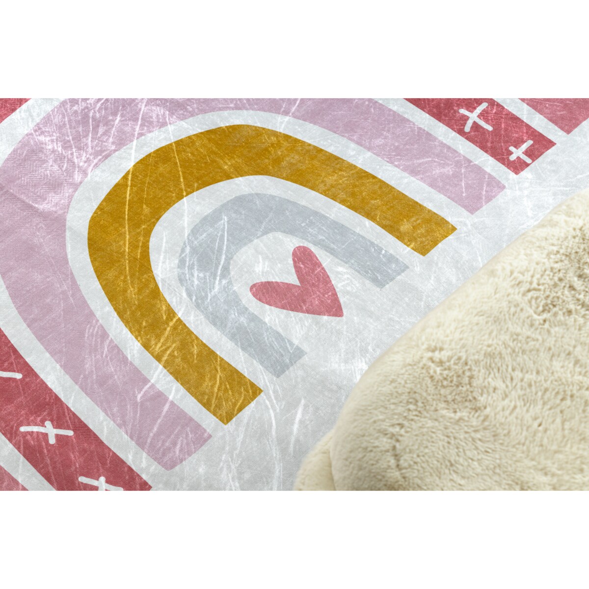 Dywan do prania BAMBINO 47810 koło Tęcza, koło 100 cm