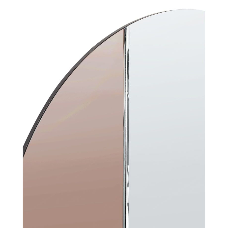 Okrągłe lustro ścienne 79 cm różowe złoto CHARRON