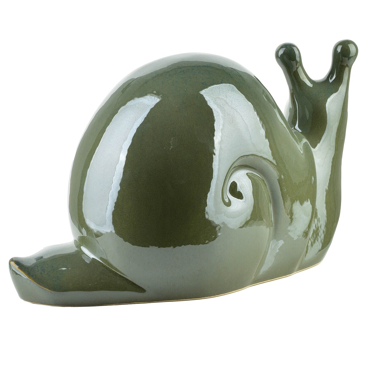 MAVE GREEN Figura ślimak ceramiczny 34,5x18x19,5cm