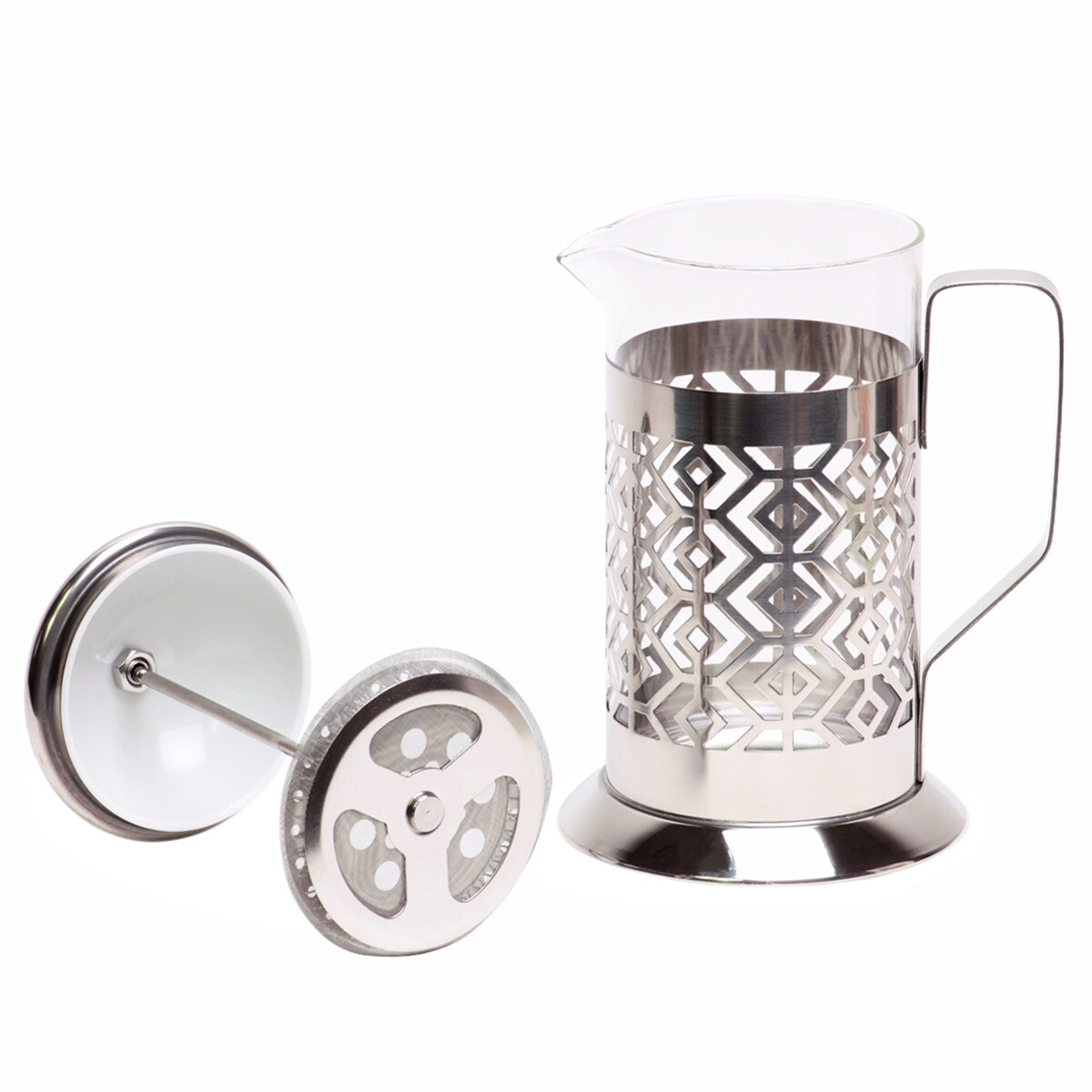 Zaparzacz szklany do herbaty kawy 600ml tłokowy french press KAMILLE