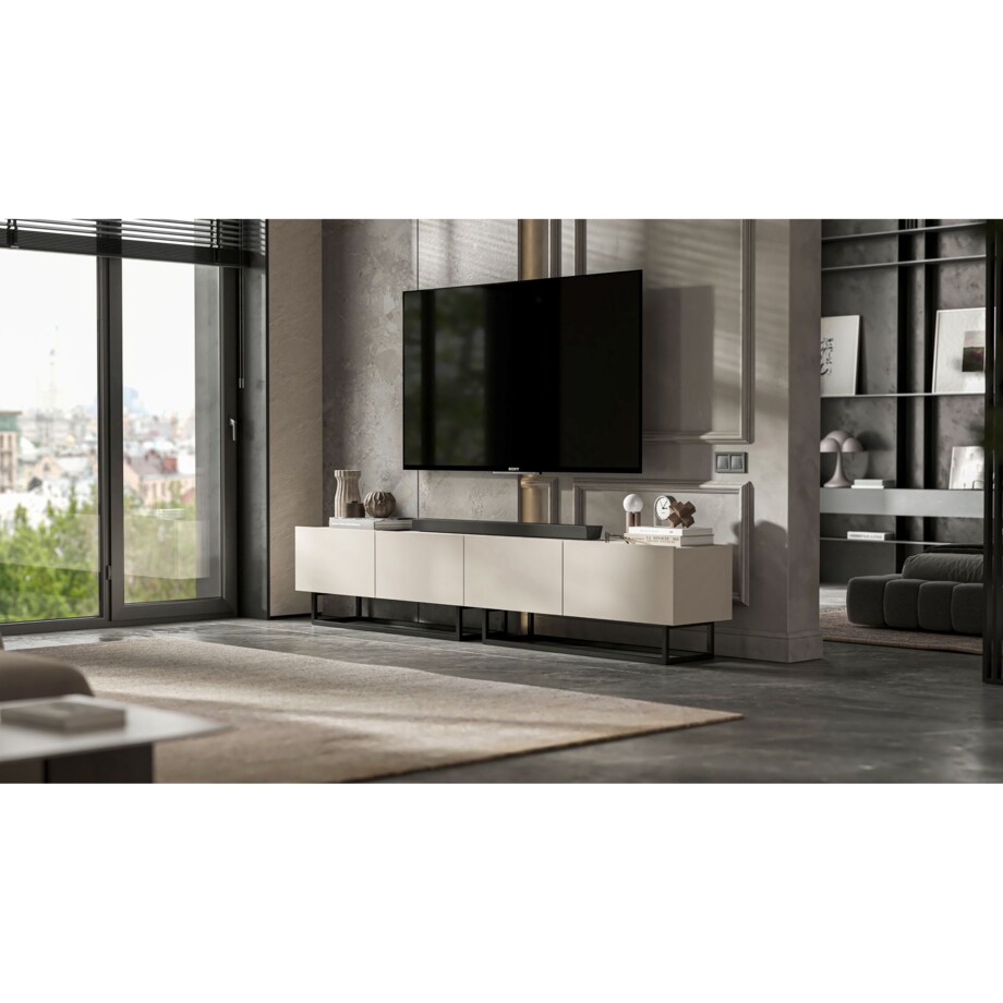 Szafka RTV Loft Industrialna Komoda RTV Kaszmir MAT 120 cm