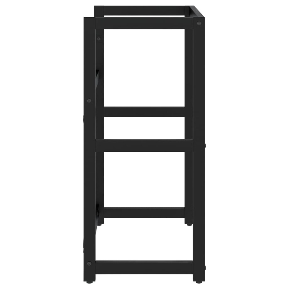 vidaXL Stelaż pod umywalkę, czarny, 59x38x83 cm, żelazny