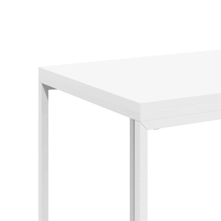 vidaXL Stolik boczny na kółkach, biały, 40x30x63,5 cm