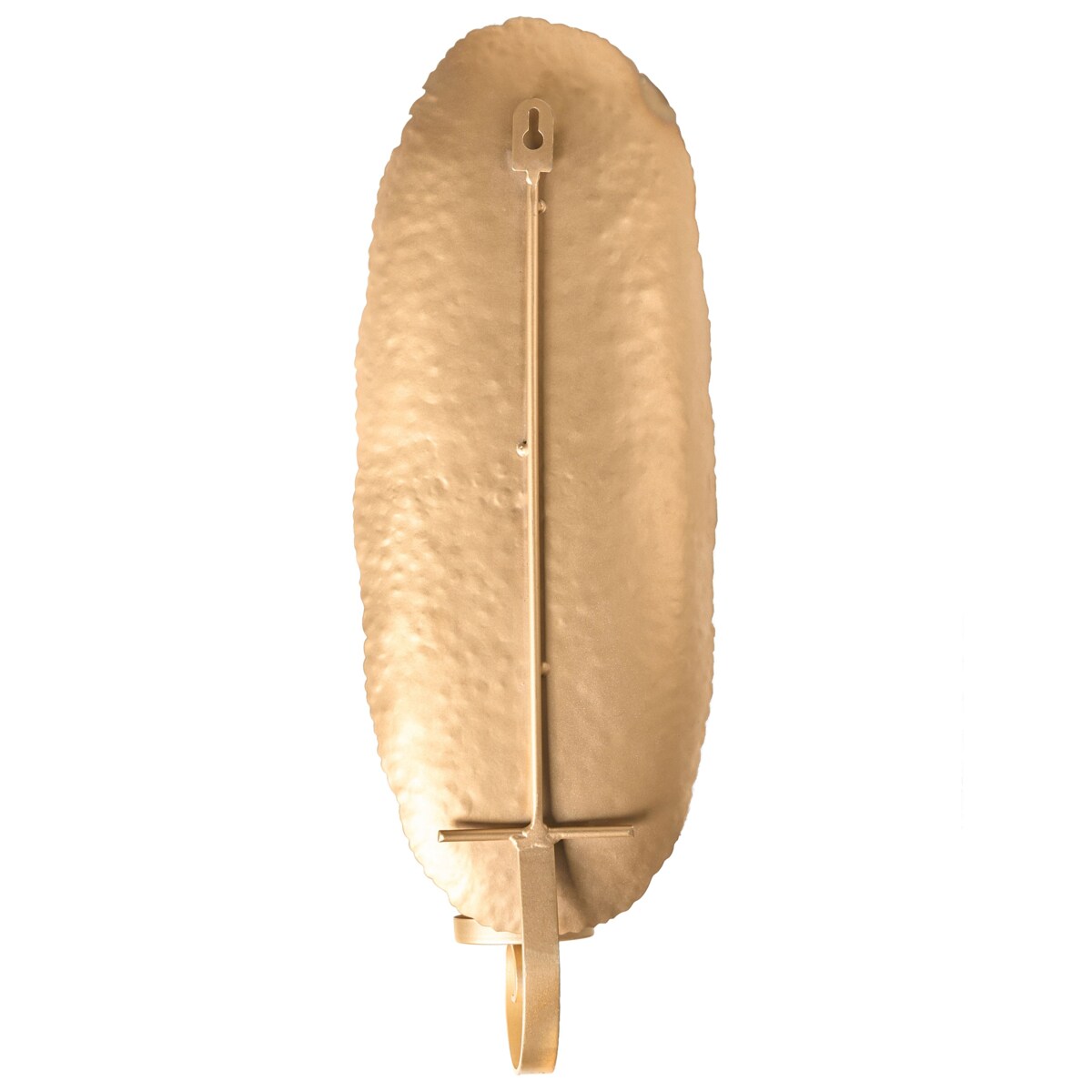 Zestaw 2 świeczników FEIJO Metal 44 cm Złoty