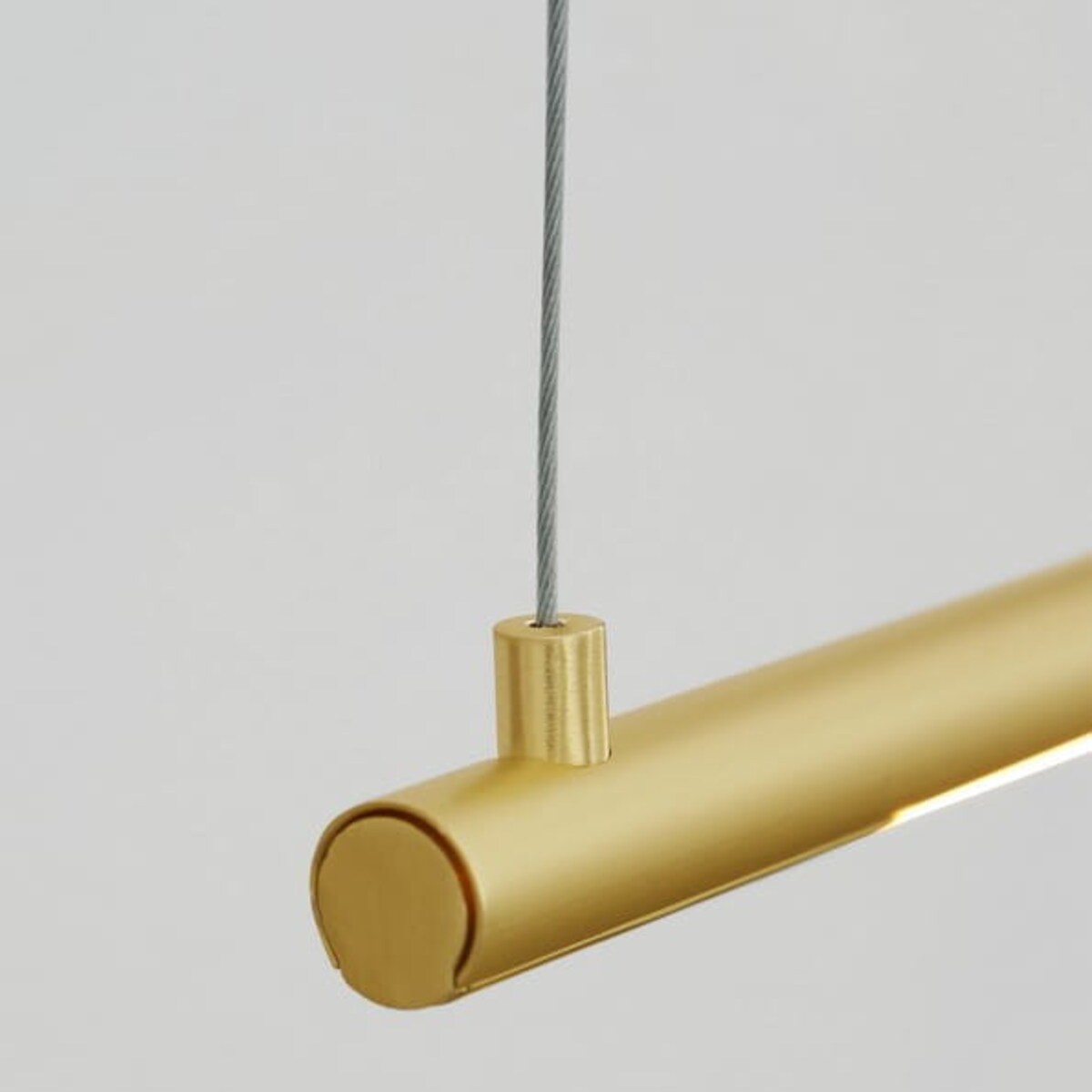 Wisząca LAMPA listwa BUGA LE41356 minimalistyczna OPRAWA zwis LED 20W 3000K tuba złota, Luces Exclusivas