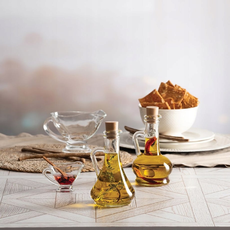 KARAFKA BUTELKA SZKLANA pojemnik na olej przyprawy płyny PASABAHCE 260 ml