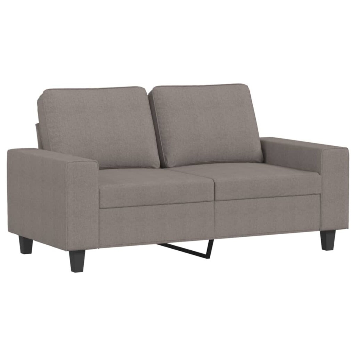 vidaXL Sofa 2-osobowa, kolor taupe, 120 cm, tapicerowana tkaniną