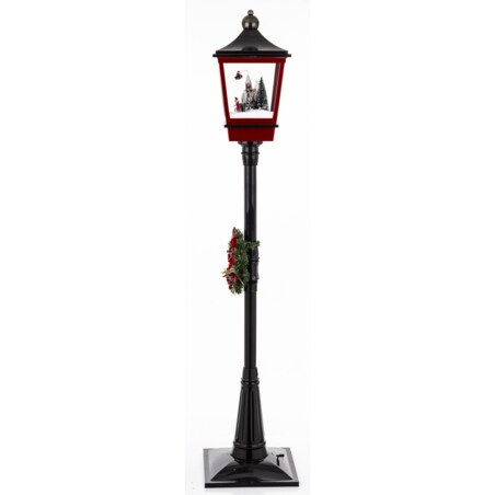 Latarnia świąteczna LED 186x38x38 cm MAYAK-2 czarna z pozytywką