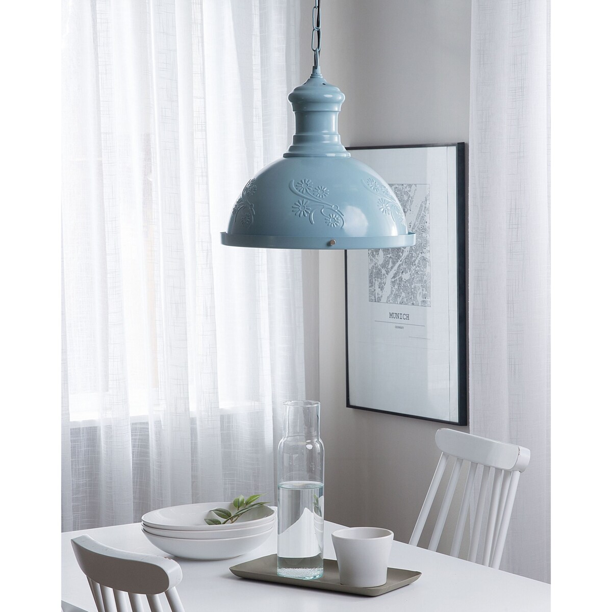 Lampa wisząca DIDESSA Metal Niebieski