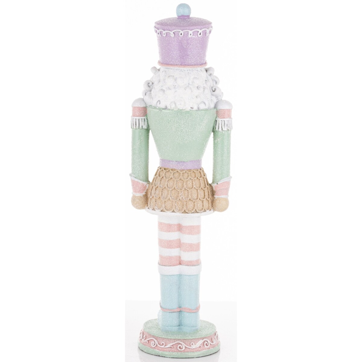 Figurka - Dziadek do orzechów 36x10x9 cm MUFINKOWY