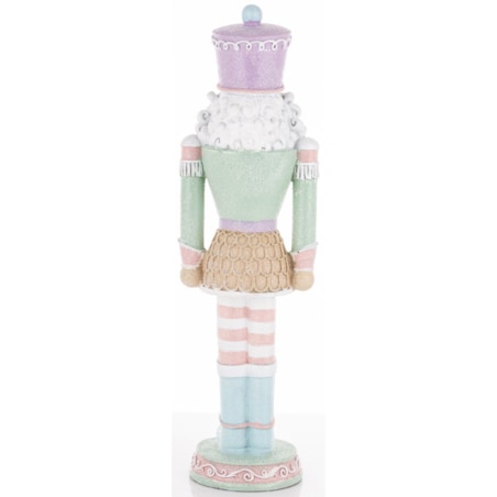 Figurka - Dziadek do orzechów 36x10x9 cm MUFINKOWY