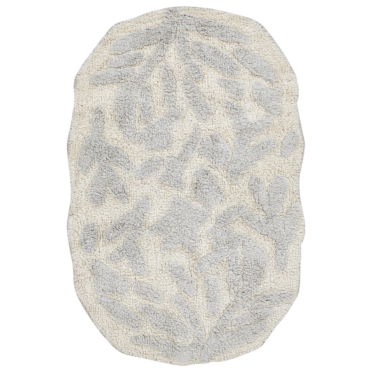 Dywanik łazienkowy bawełniany 60 x 90 cm szary DERIK