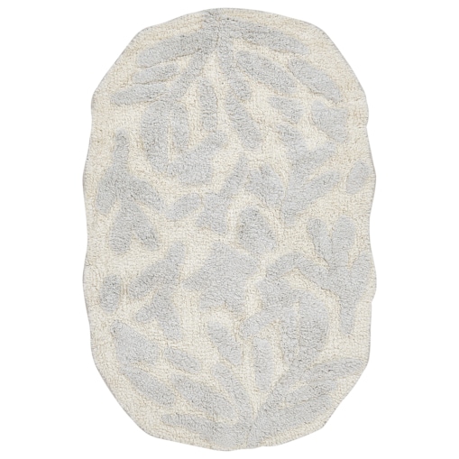 Dywanik łazienkowy bawełniany 60 x 90 cm szary DERIK