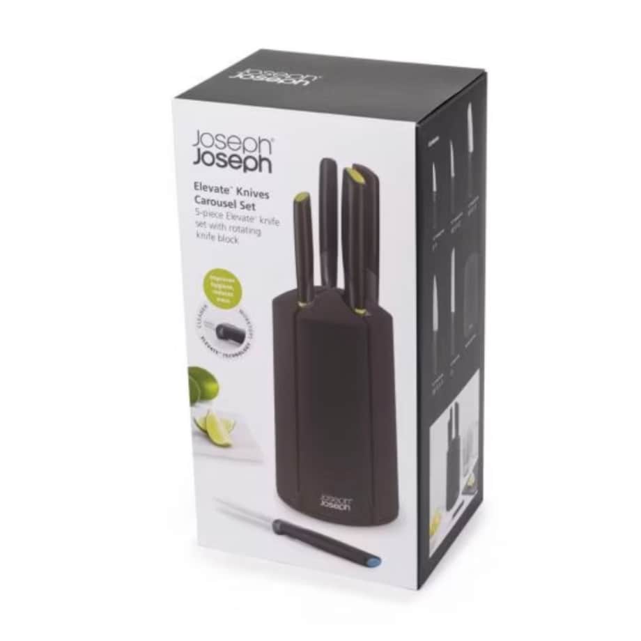 Zestaw 5 noży w obrotowym stojaku Elevate, Joseph Joseph