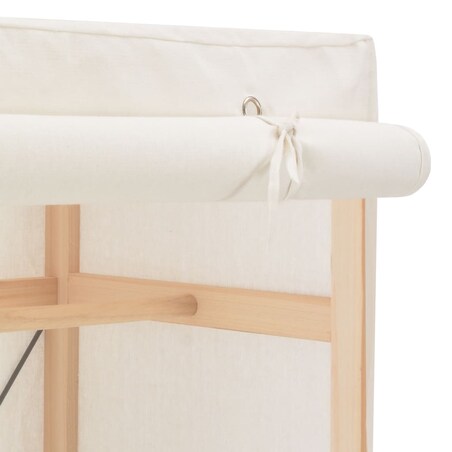 vidaXL Szafa, biała, 79 x 40 x 170 cm, materiałowa