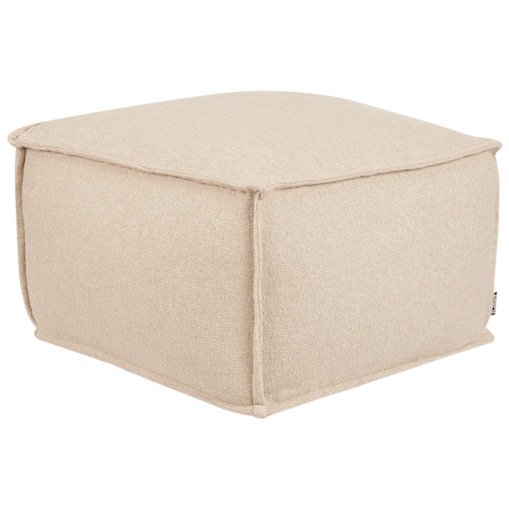 Puf bawełniany 50 x 50 x 30 cm beżowy SHERALI