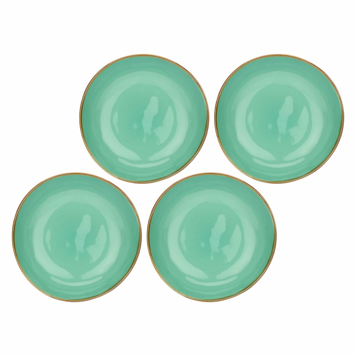 Zestaw 4 talerzy do zupy Concerto Verde Acqua - Miętowy, 21 cm