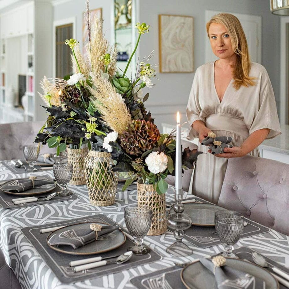 Haftowane podkładki Infinity - 4 sztuki