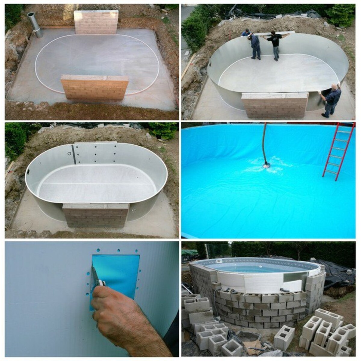 Basen ogrodowy podziemny Sumatra 700x320x120 cm GRE