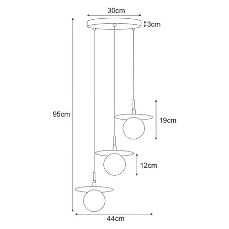 Lampa wisząca K-5385 z serii FERMI