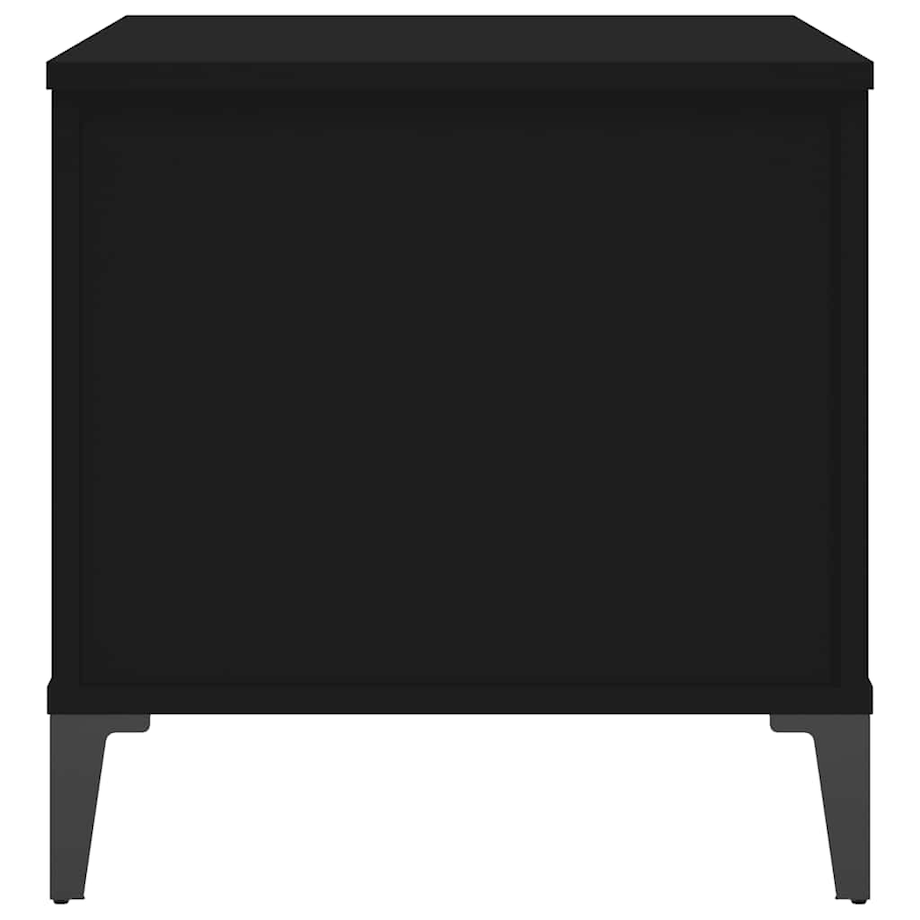 vidaXL Stolik kawowy, czarny, 60x44,5x45 cm, materiał drewnopochodny