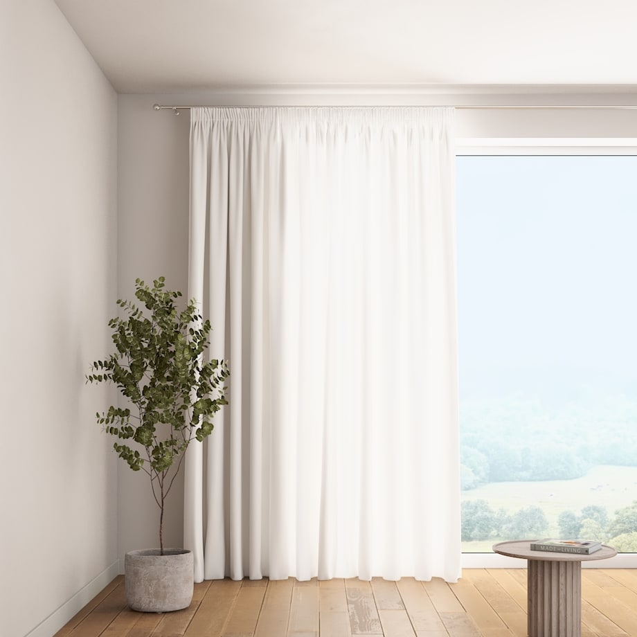 Zasłona na taśmie marszczącej 1 szt. 130x260 biały