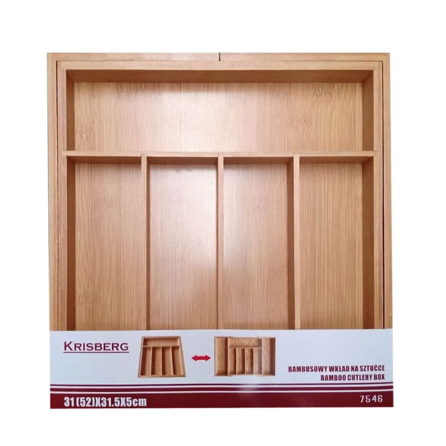Wkład organizer do szuflady na sztućce rozkładany 52/31x31x5cm KRISBERG