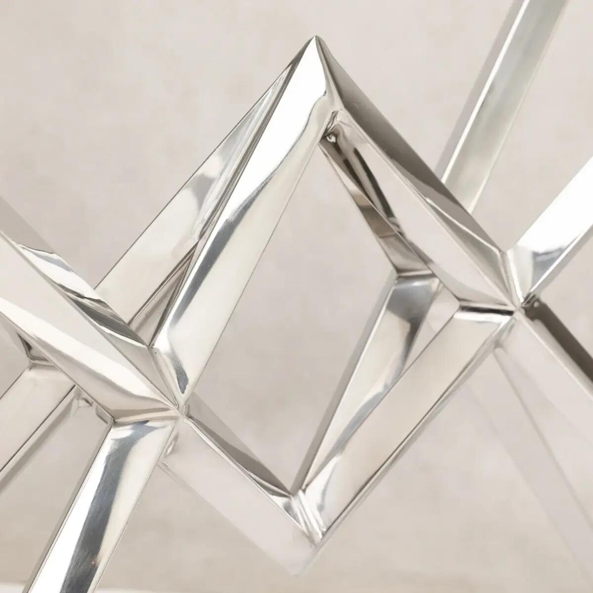 Szklany stolik kawowy Grand GR-C1590S Cosmolight srebrny przezroczysty