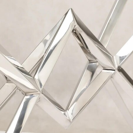 Szklany stolik kawowy Grand GR-C1590S Cosmolight srebrny przezroczysty