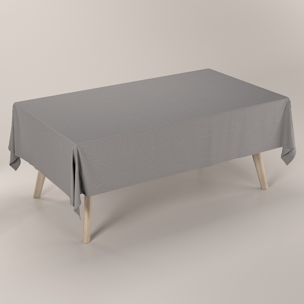 Obrus prostokątny 130 x 130 cm szary