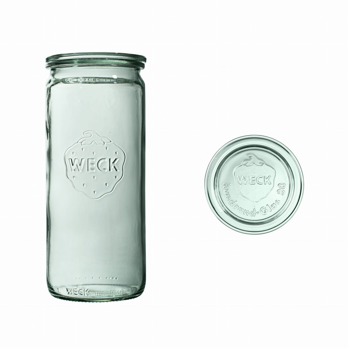Weck Słoik Cylindryczny 1040 ml z pokrywą - op. 6 szt