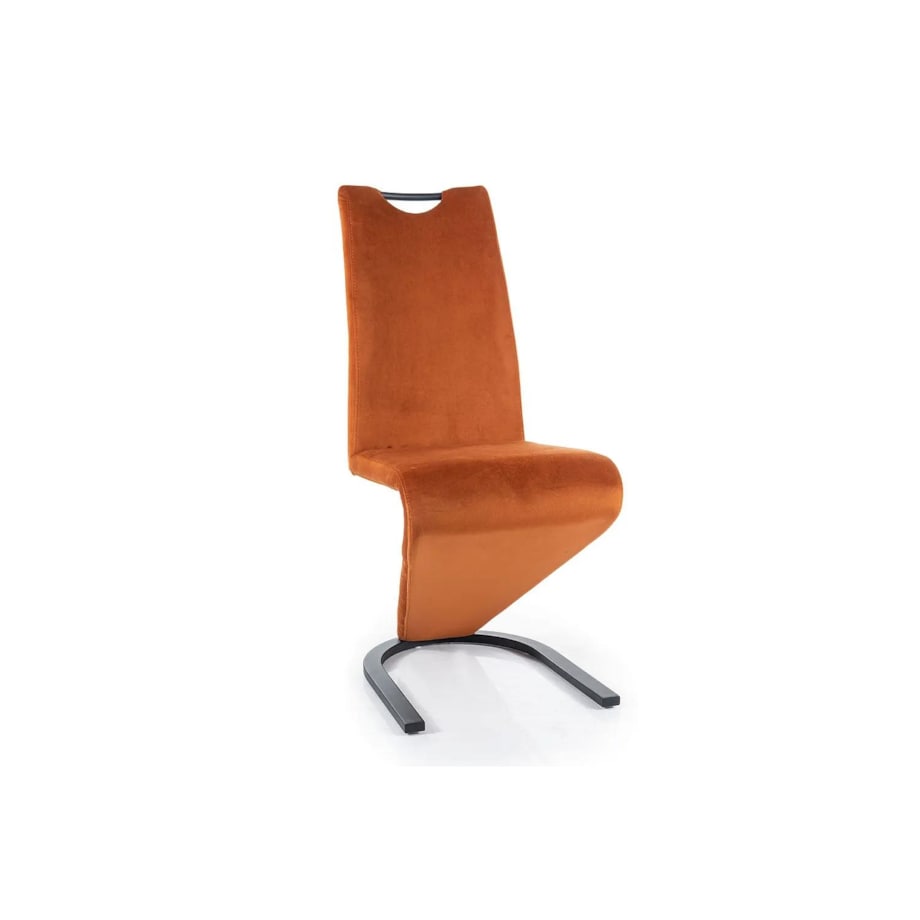 Krzesło tapicerowane H-090 VELVET cynamonowe