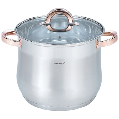 Garnek stalowy gastronomiczny duży 7L 22cm Rose Gold KLAUSBERG