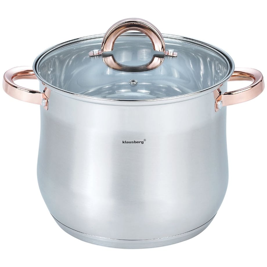 Garnek stalowy gastronomiczny duży 7L 22cm Rose Gold KLAUSBERG