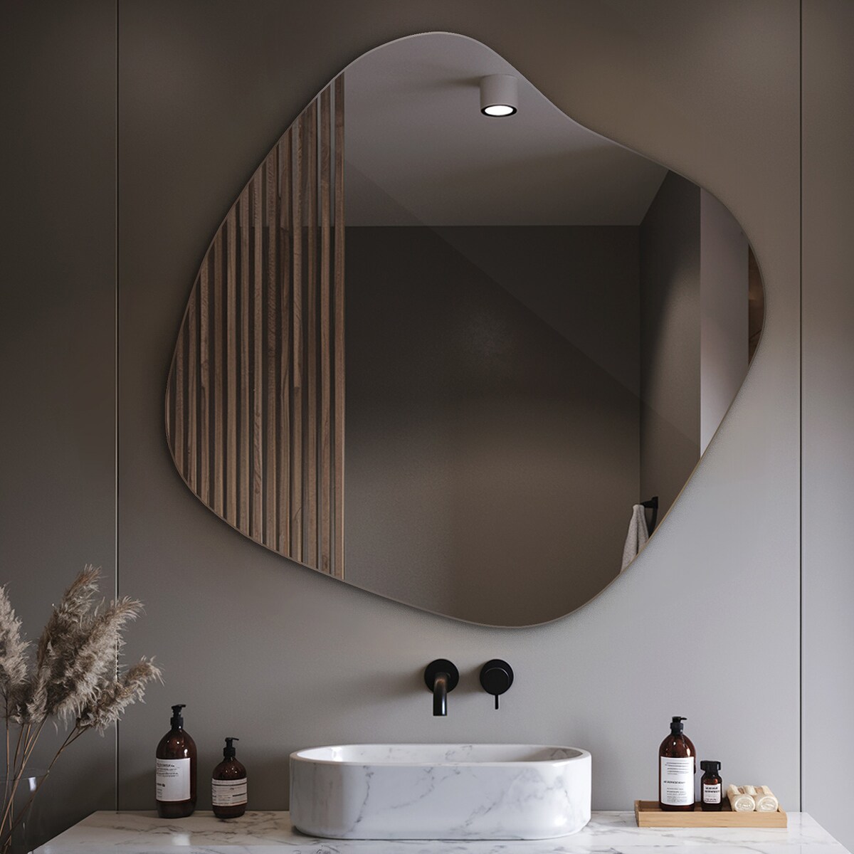 Lustro Nieregularne Plama 77x76,6 cm