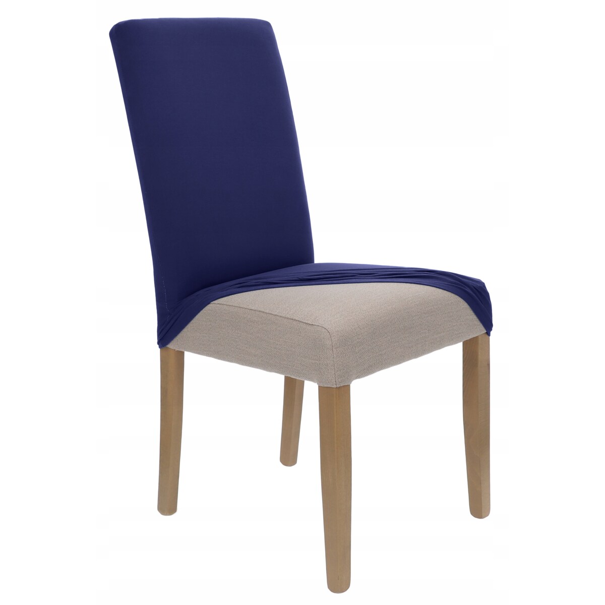 POKROWIEC NA KRZESŁO GRANATOWY ELASTYCZNY [21Q]