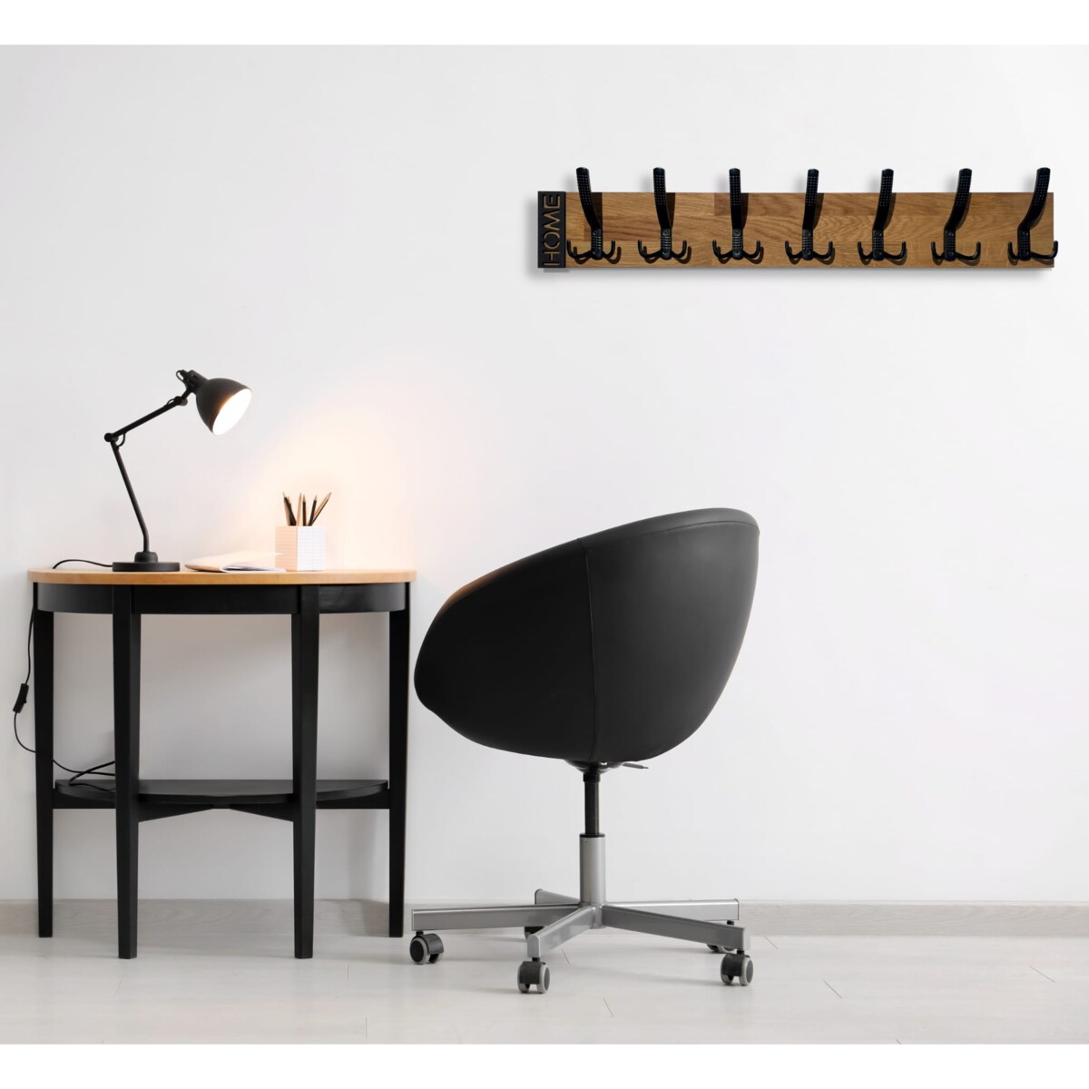 Wieszak ścienny na ubrania Modern Oak 80cm