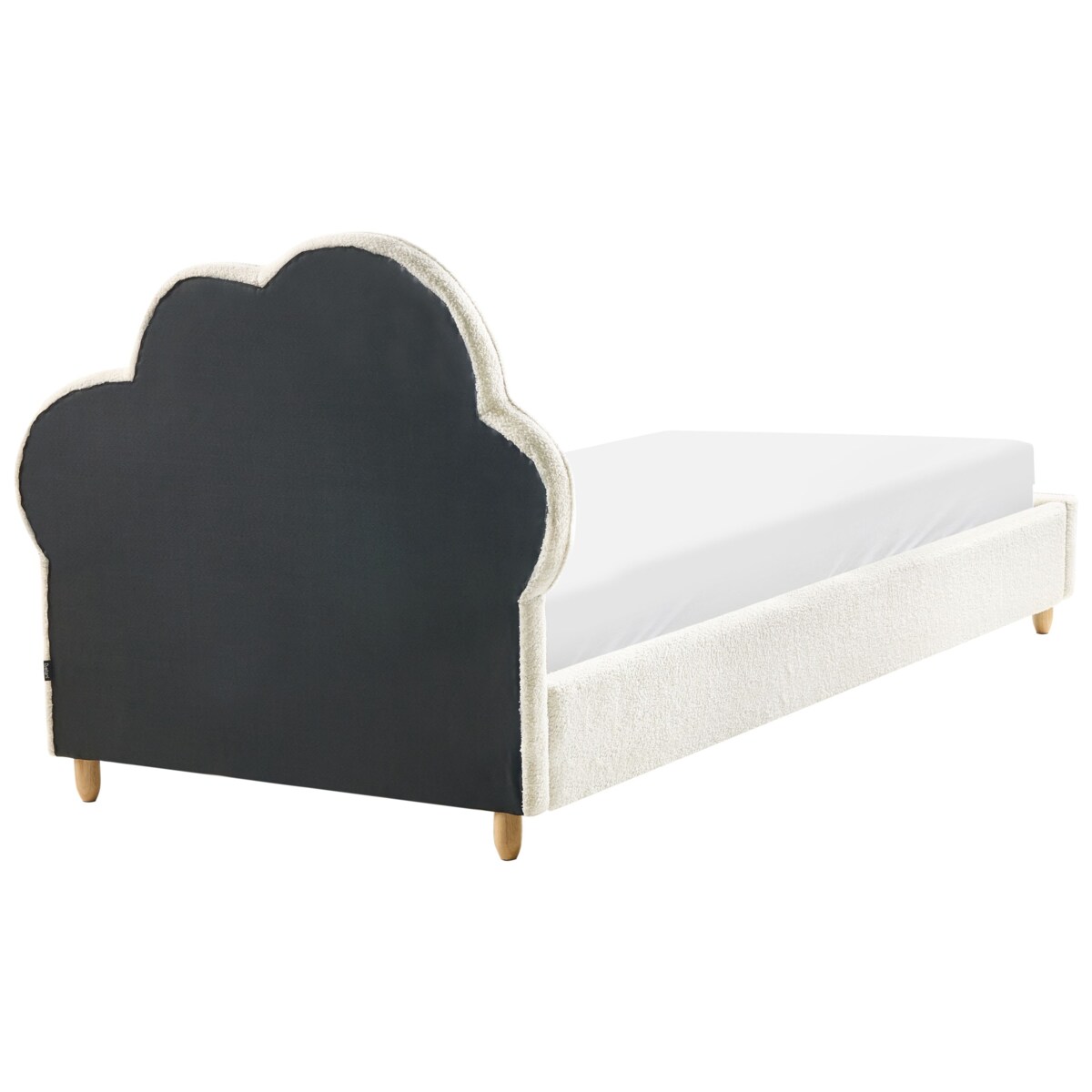 Łóżko dziecięce Chmurka Boucle BELLEVUE 90 x 200 cm Złamana biel