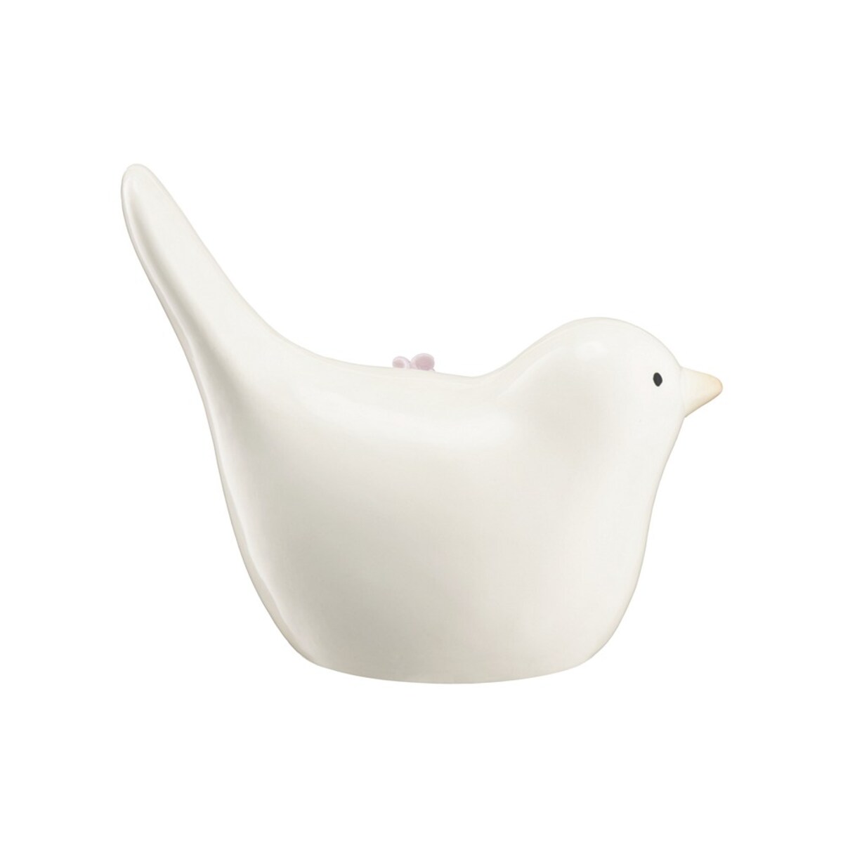 VILLA ITALIA Ptaszek porcelanowy ażurowy 12,5 cm Lampion LED LAURA