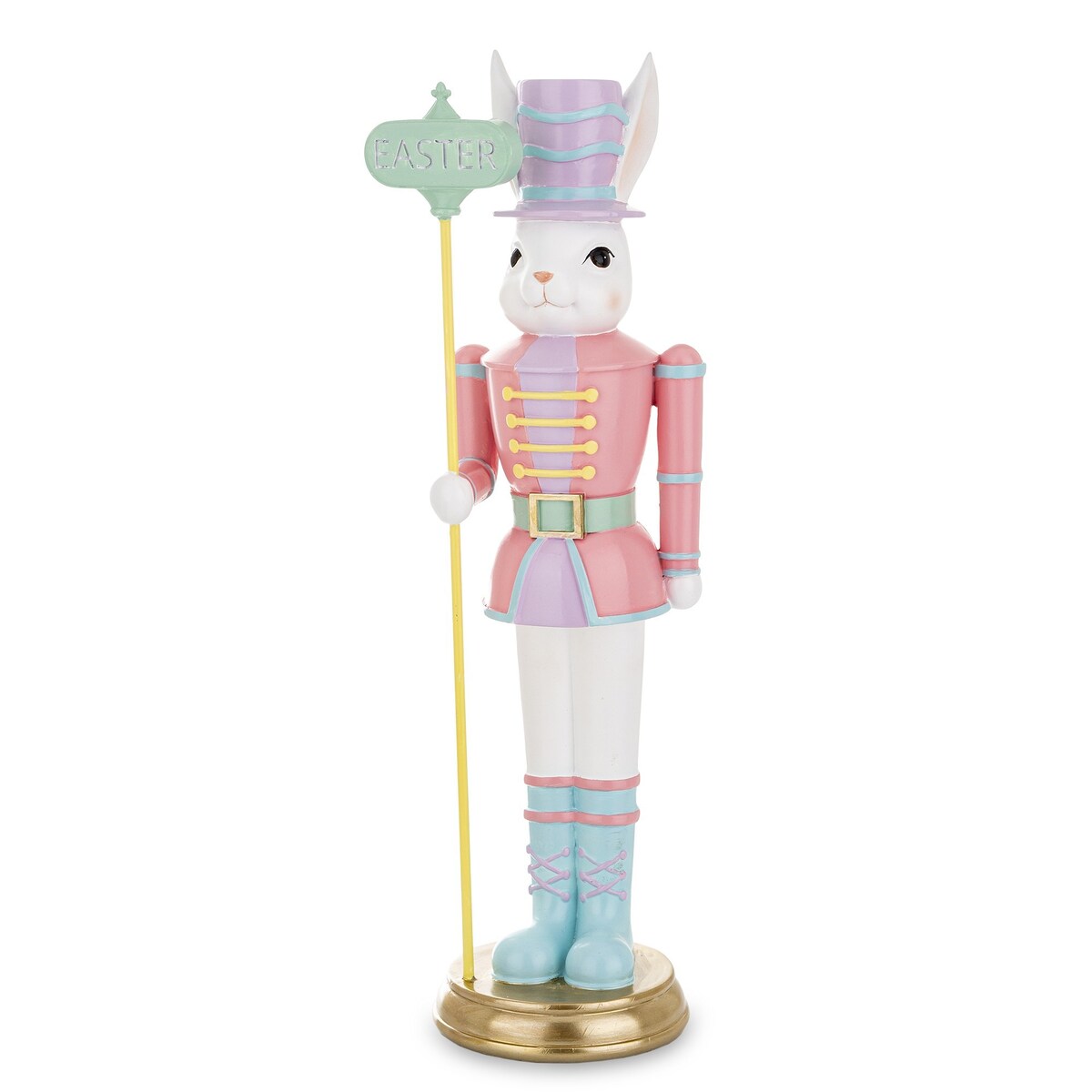 Figurka - Królik w różowym mundurze 45x12x12 cm EASTER