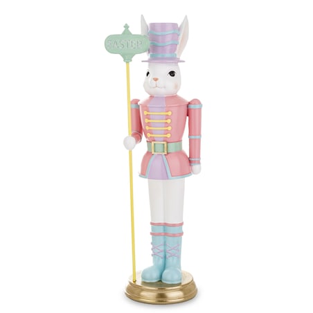 Figurka - Królik w różowym mundurze 45x12x12 cm EASTER