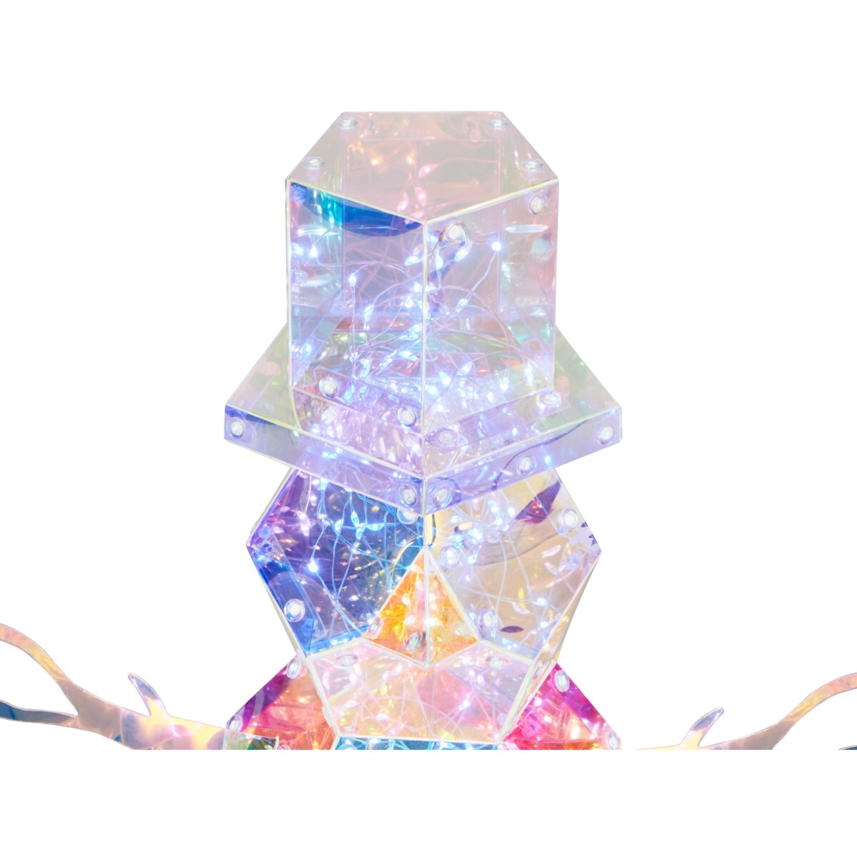 Dekoracja LED bałwan 43 cm wielokolorowy ARCTICA