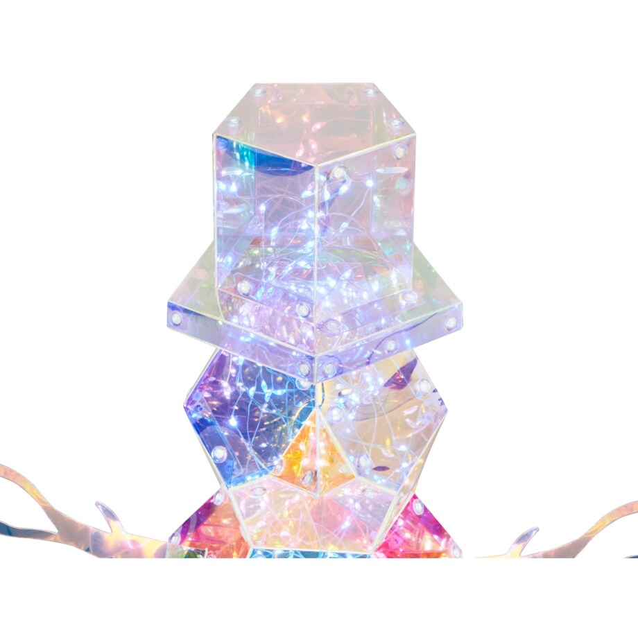 Dekoracja LED bałwan 43 cm wielokolorowy ARCTICA