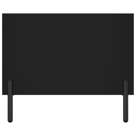 vidaXL Stolik kawowy, czarny, 102x50x40 cm, materiał drewnopochodny