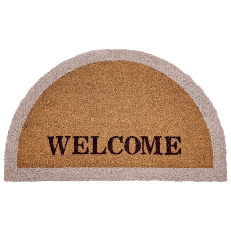 Wycieraczka BUHI Naturalny 45 x 75 cm Napis Włókno kokosowe