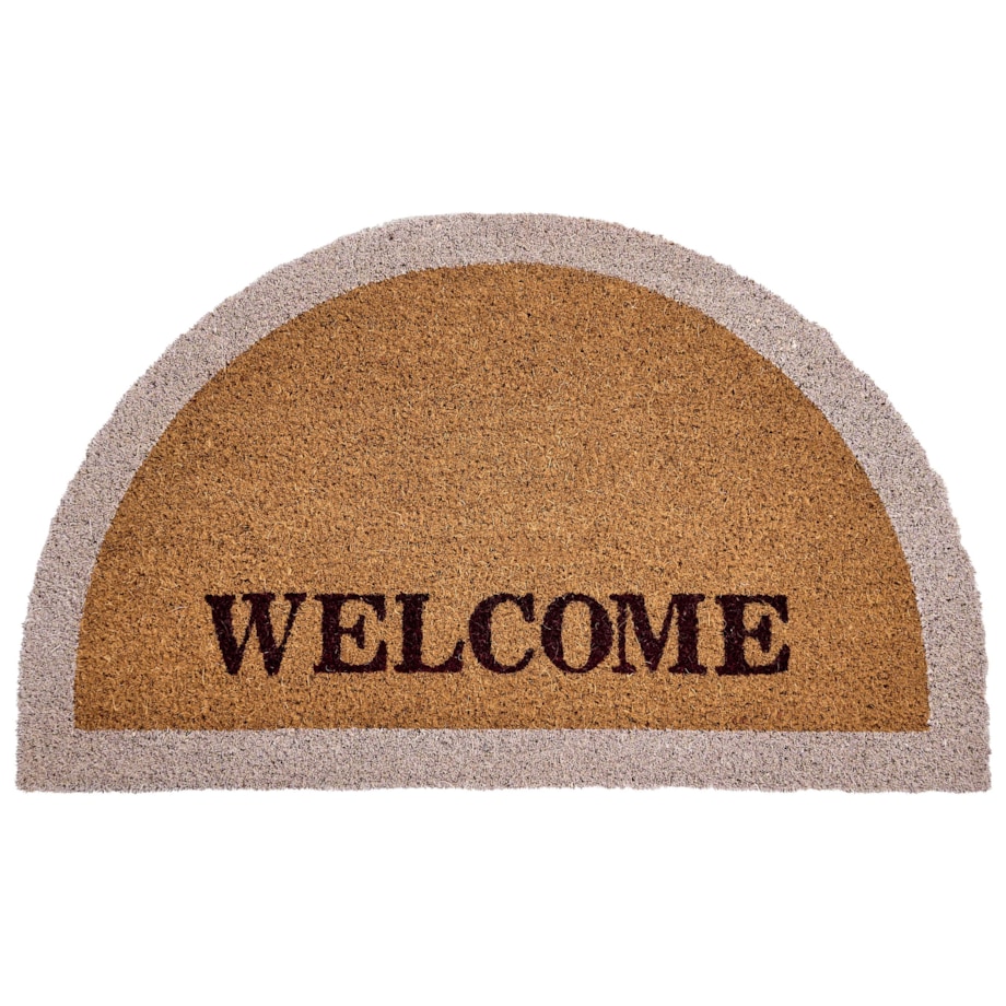 Wycieraczka BUHI Naturalny 45 x 75 cm Napis Włókno kokosowe