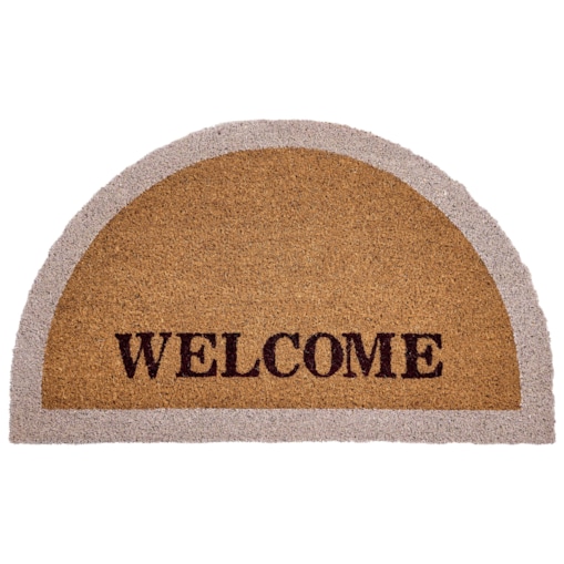 Wycieraczka BUHI Naturalny 45 x 75 cm Napis Włókno kokosowe