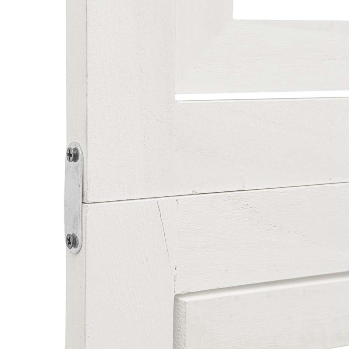 vidaXL Parawan pokojowy, 6-panelowy, biały, lite drewno paulowni